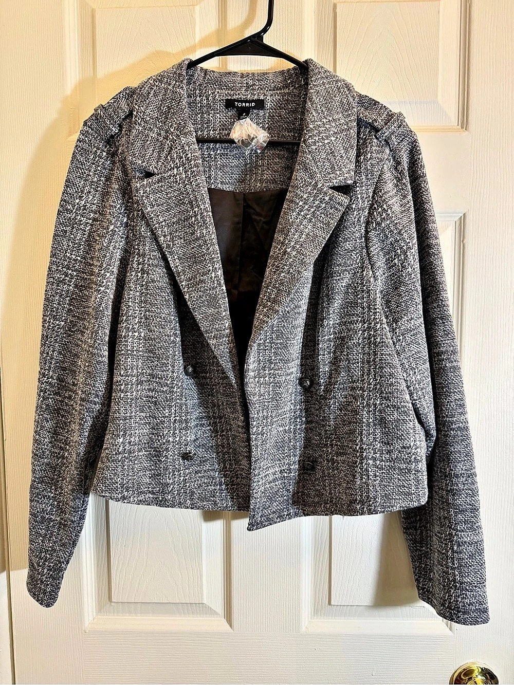Grey Cropped Blazer | Torrid